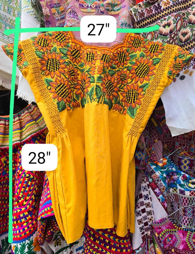 Yellow And Orange Santiago Huipil #7-167