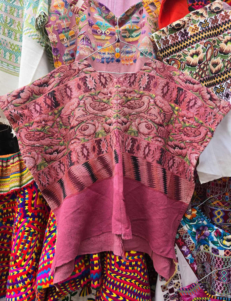 Dusky Pink Comalapa Huipil #7-167