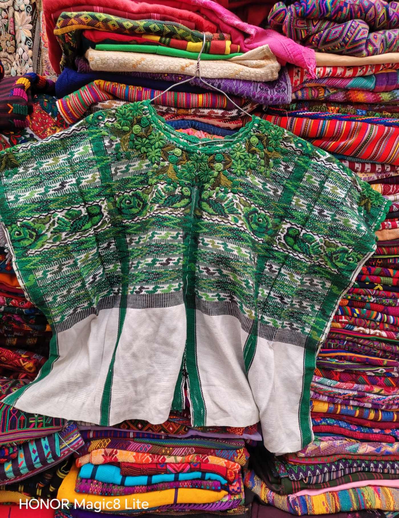 Green And White Saint Luke Huipil #7-189
