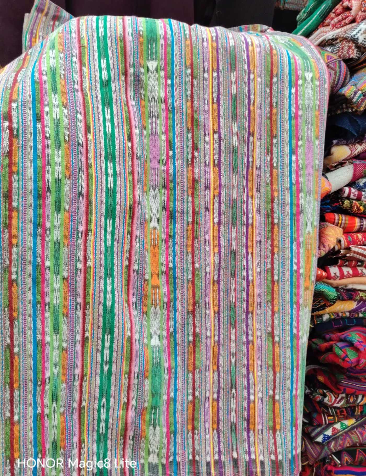 Pink And Green Patzun Huipil #7-205