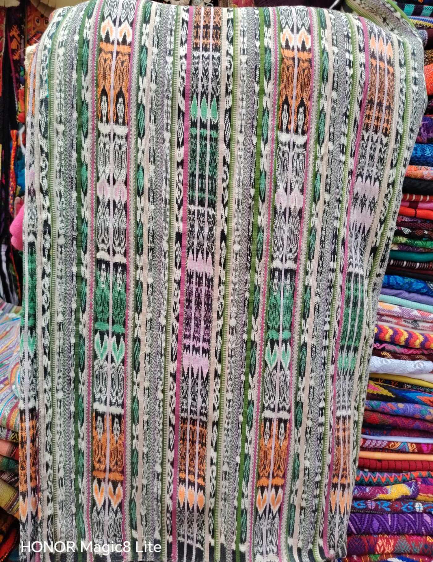 Green And Orange Patzun Huipil #7-206