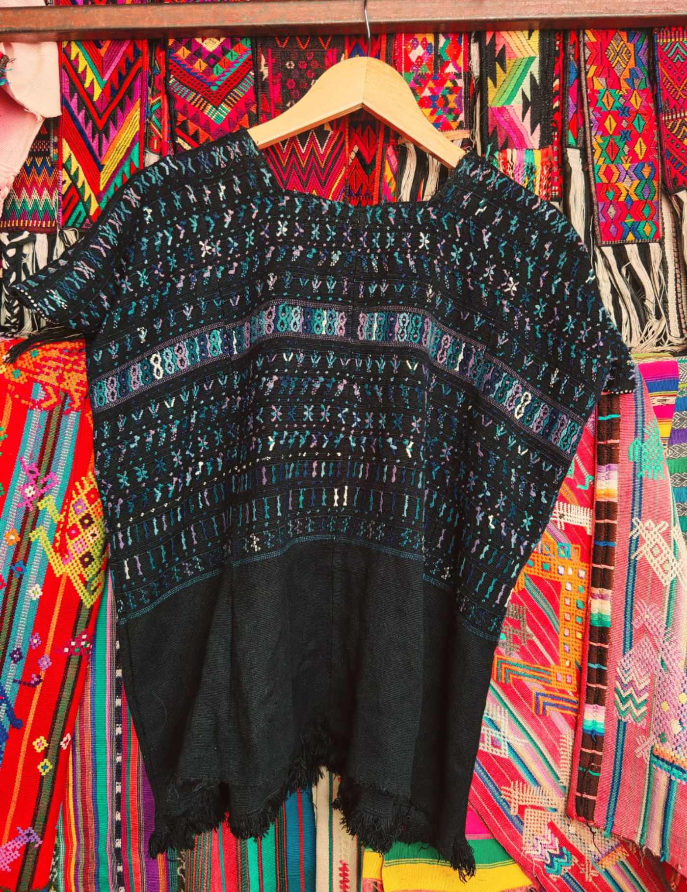 Black San Lucas Huipil #7-210