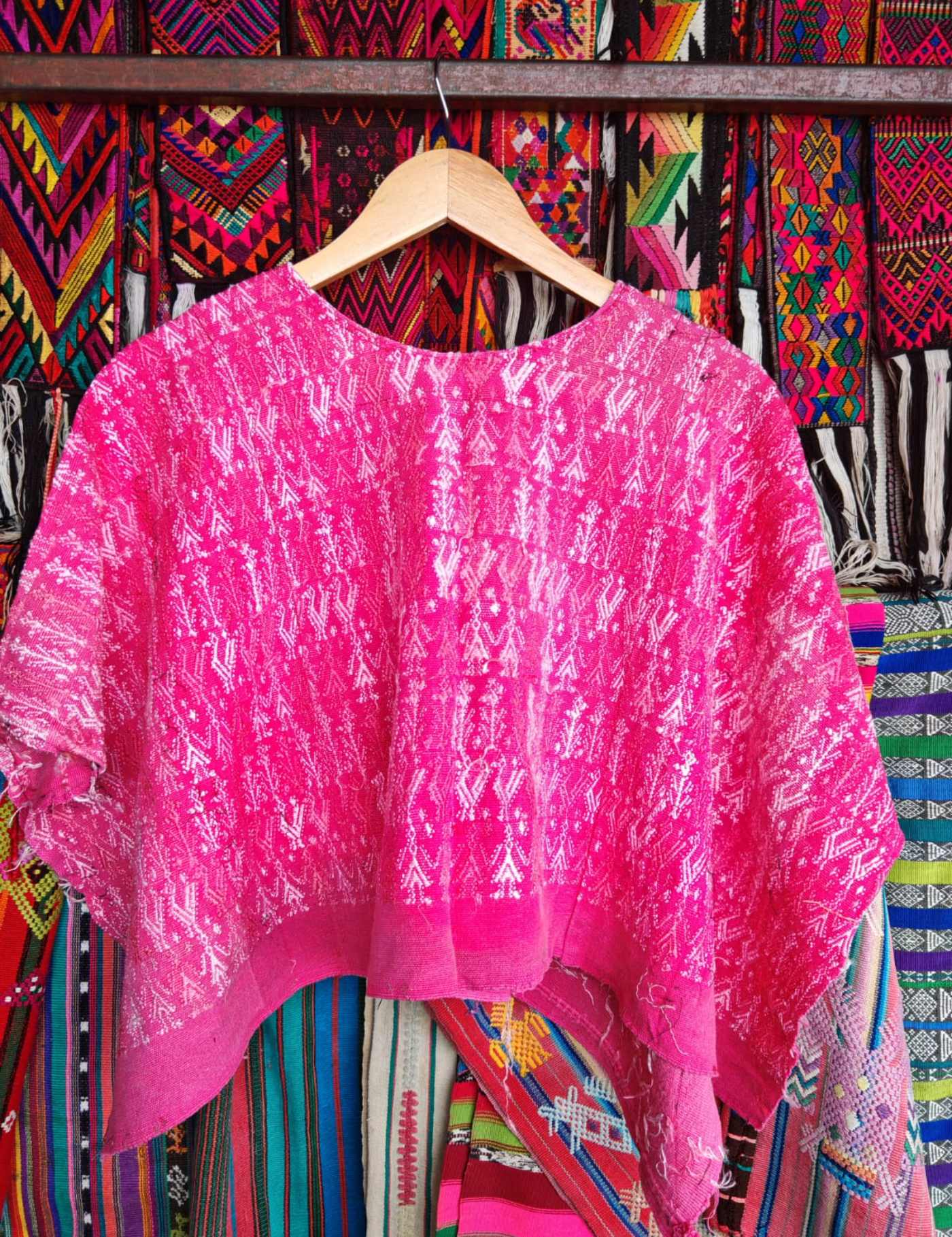 Hot Pink Coban Huipil #7-214