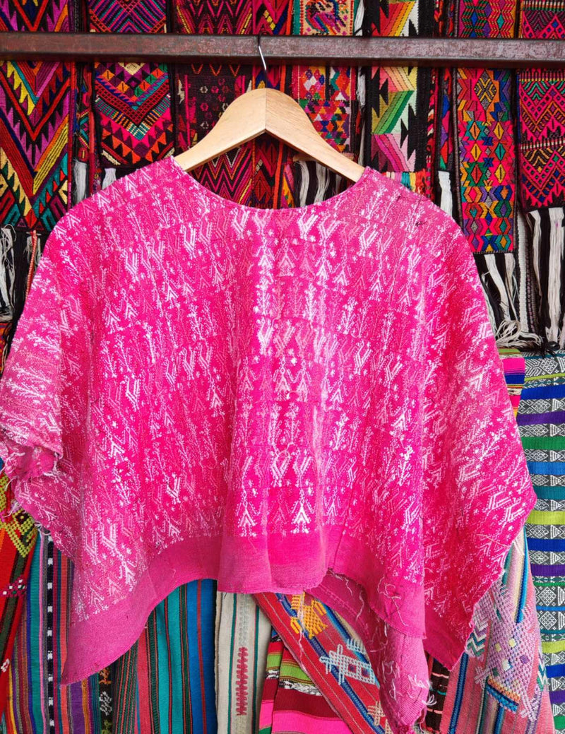 Hot Pink Coban Huipil #7-214