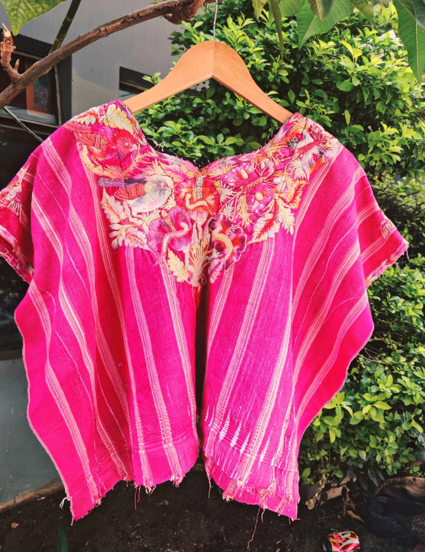 Hot Pink Santiago Huipil #7-228