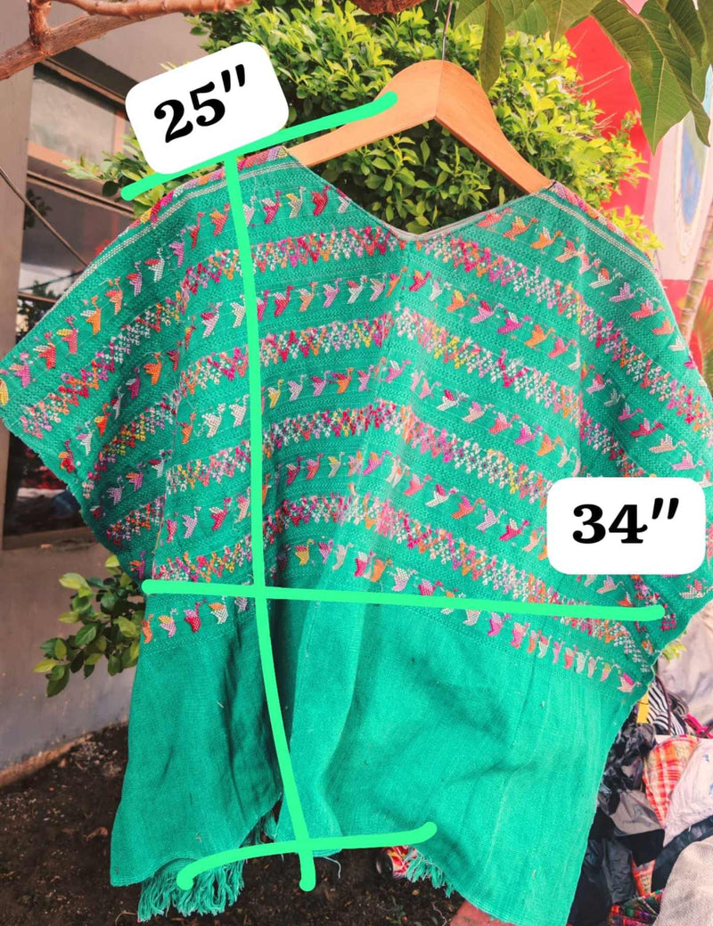 Green And Pink San Lucas Huipil #7-236