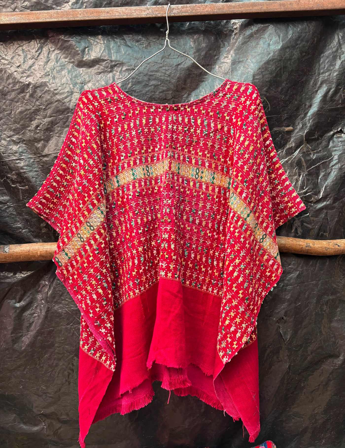 Red And Gold San Lucas Huipil #7-245