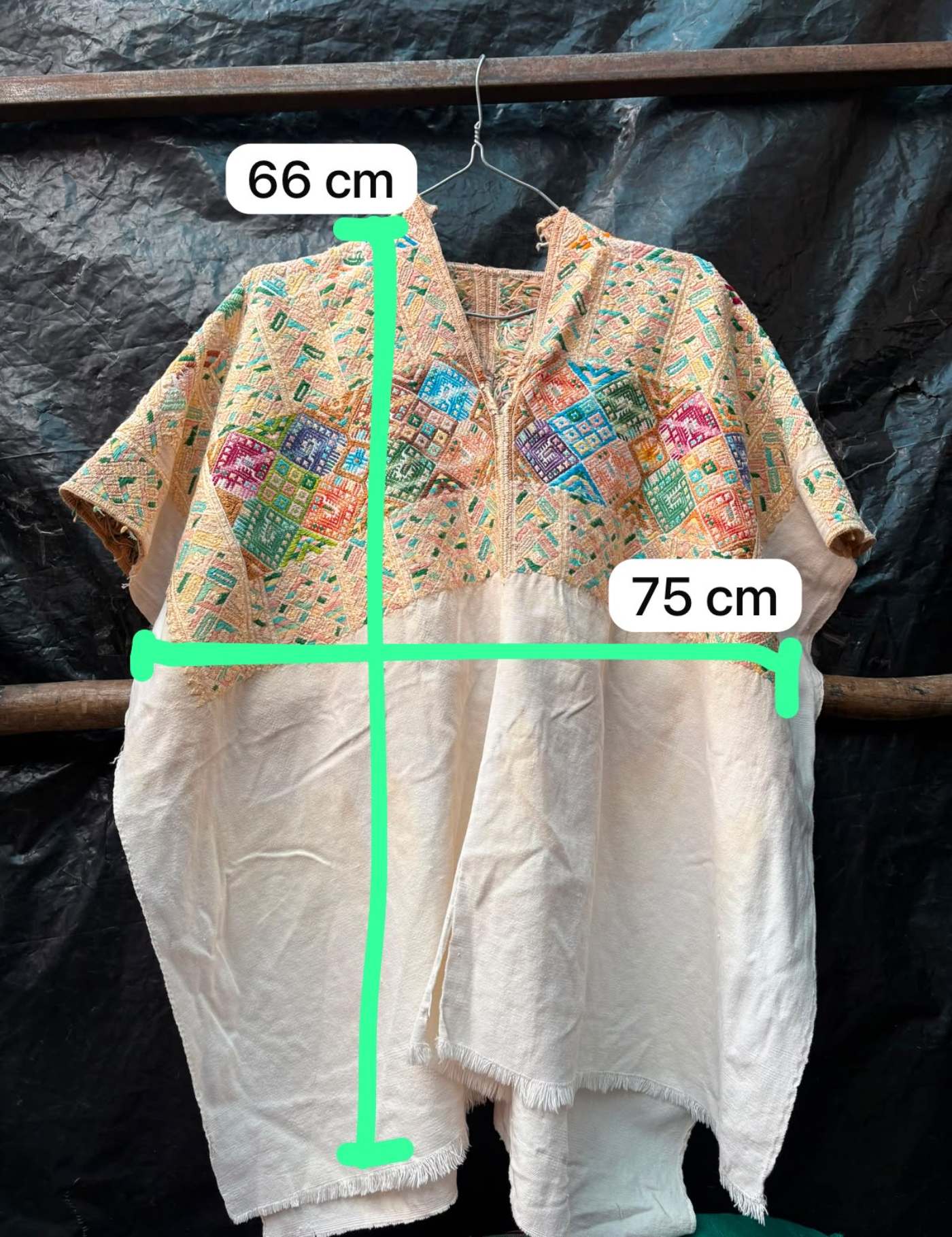 Buttermilk Nahuala Huipil #7-247