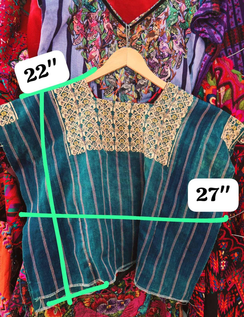 Indigo Nahuala Huipil #7-260