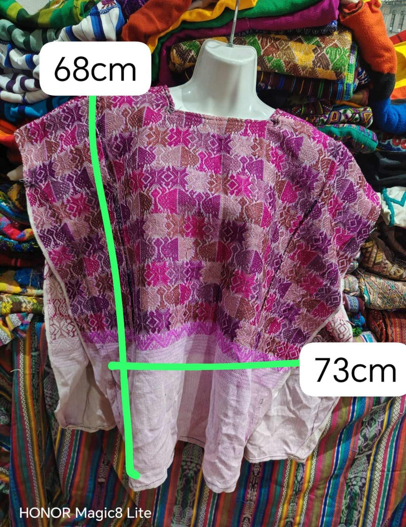 Berry Coloured Sacatepequez Huipil #7-278