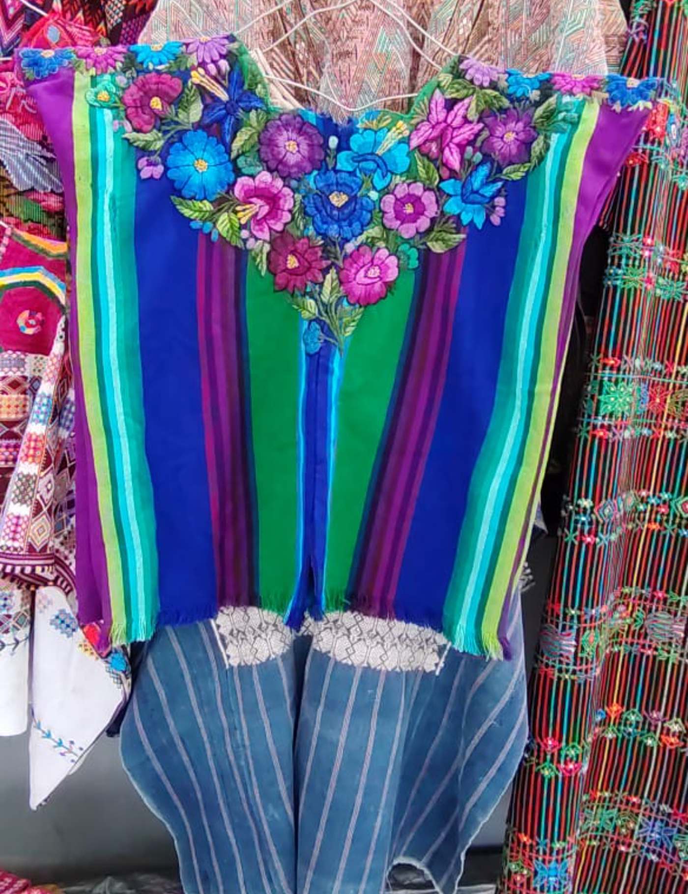 Colourful Santiago Huipil #7-300