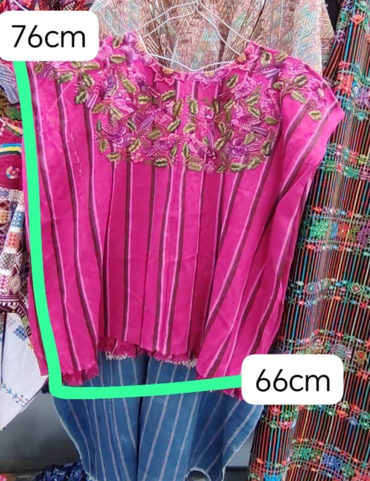 Pink Floral Santiago Huipil #7-301