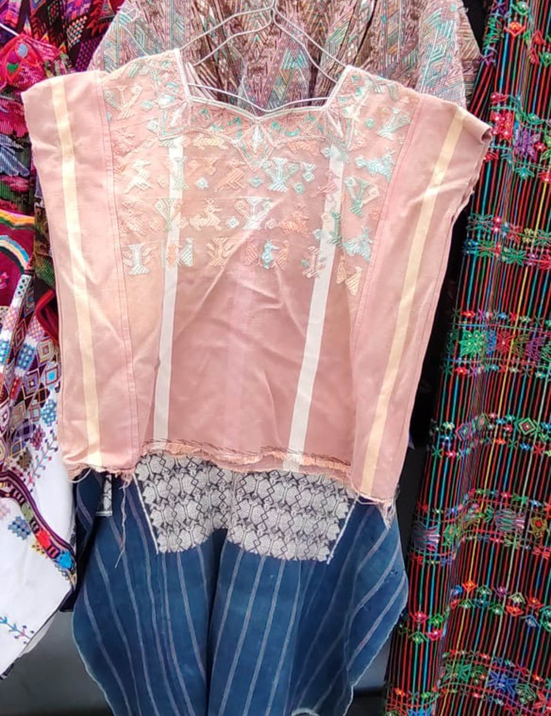 Faded Beige San Lucas Toliman Huipil #7-315