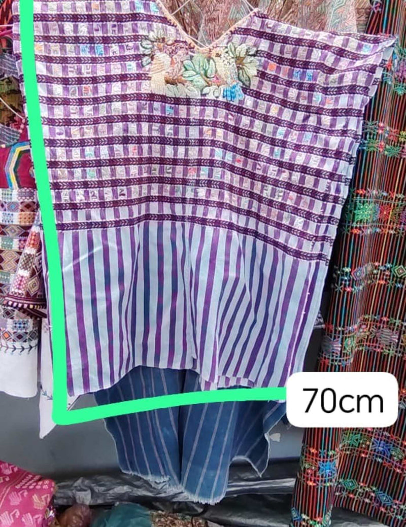 Berry Gingham Santiago Huipil #7-317
