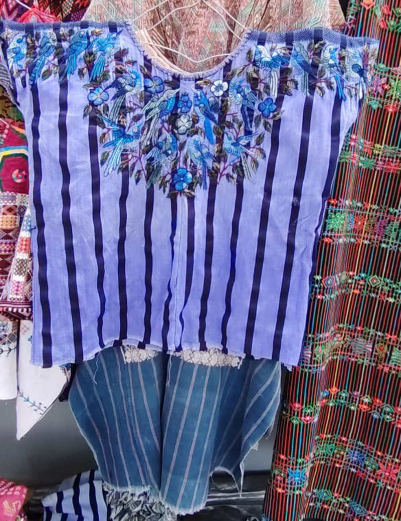 Periwinkle Santiago Huipil #7-322