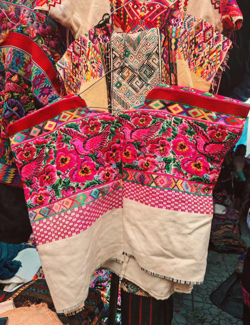 Pink And Red Comalapa Huipil #7-376