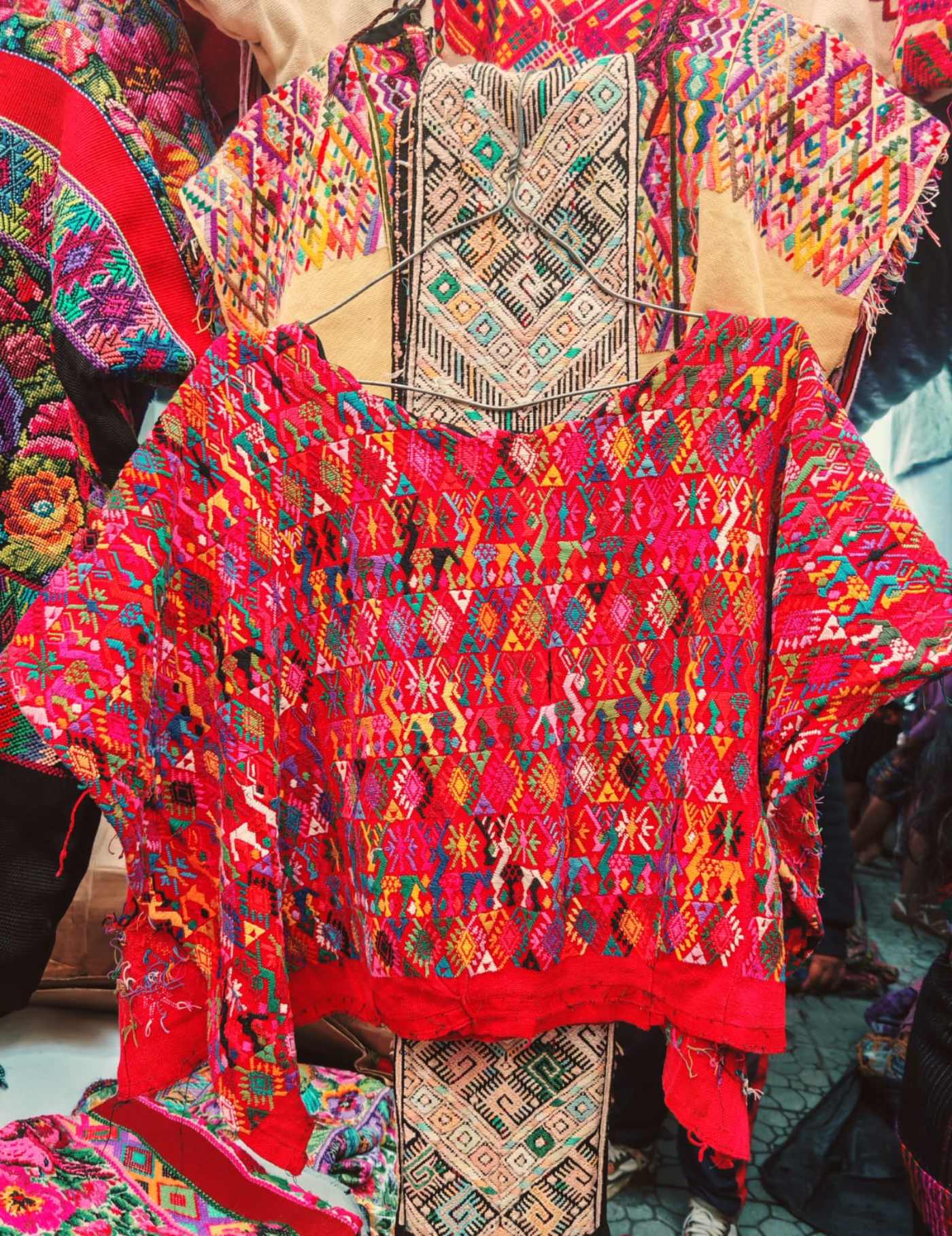Red Cobán Huipil #7-377
