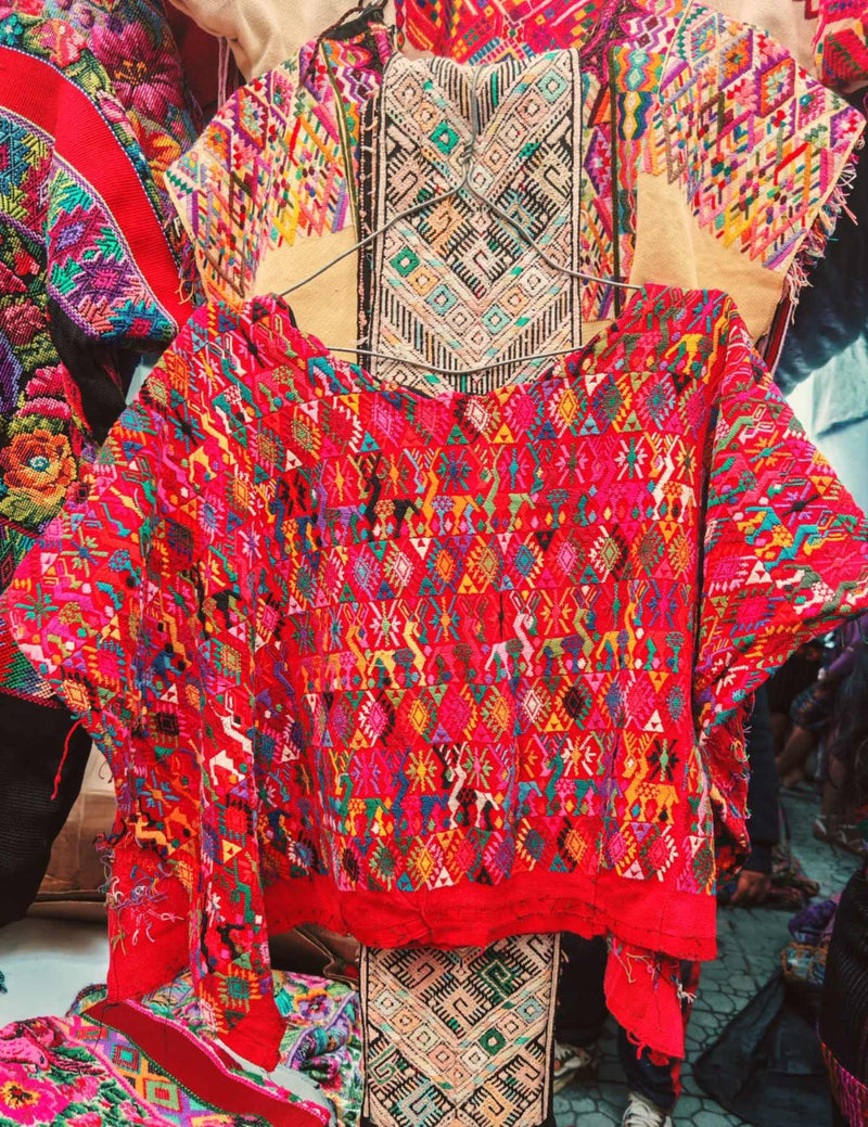 Red Cobán Huipil #7-377