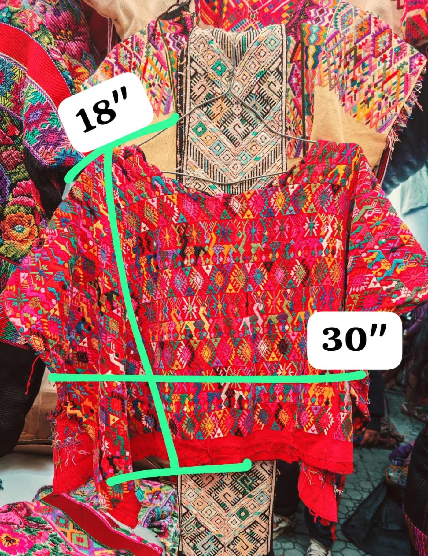 Red Cobán Huipil #7-377
