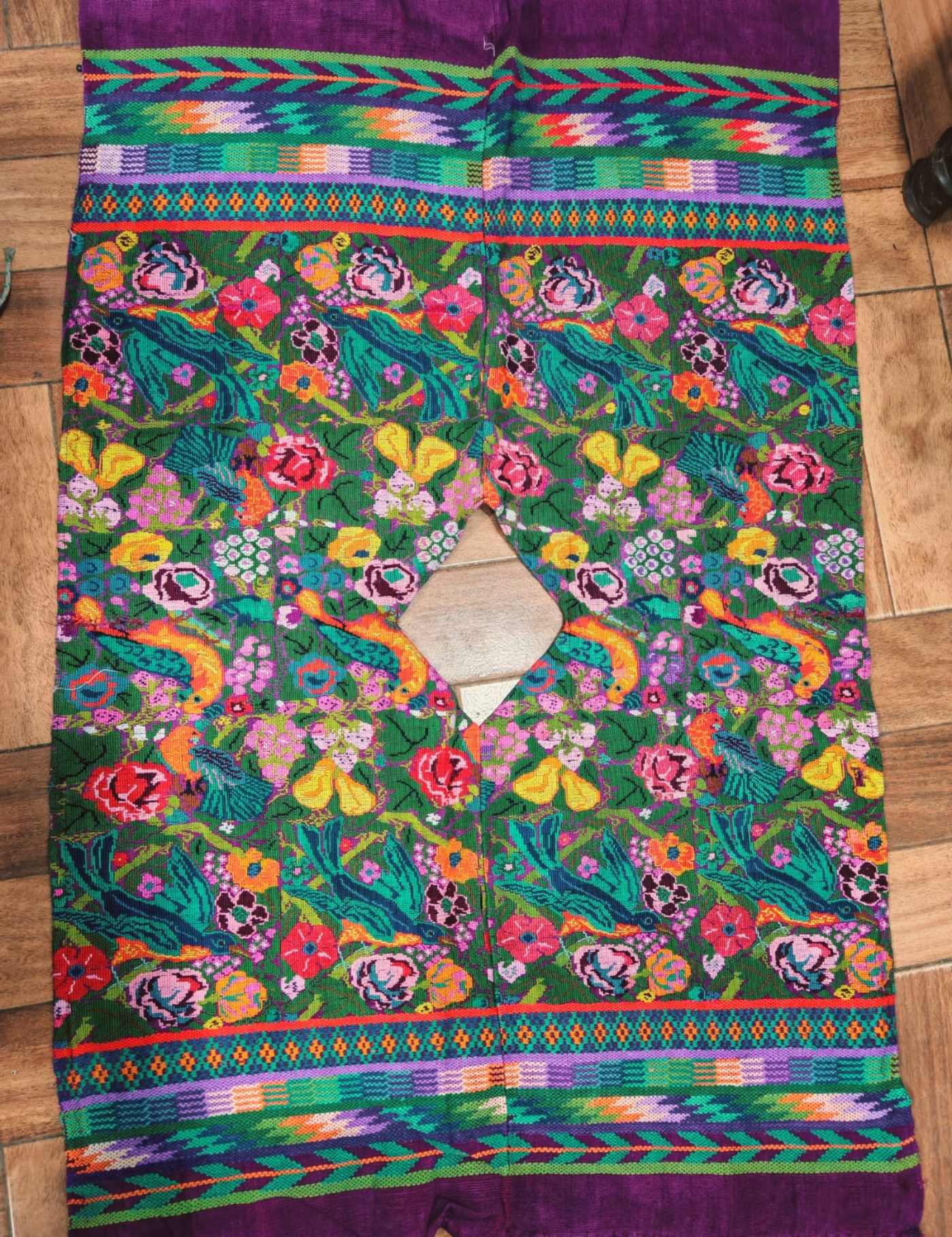 60 Year Old Colourful Comalapa Huipil #7-380
