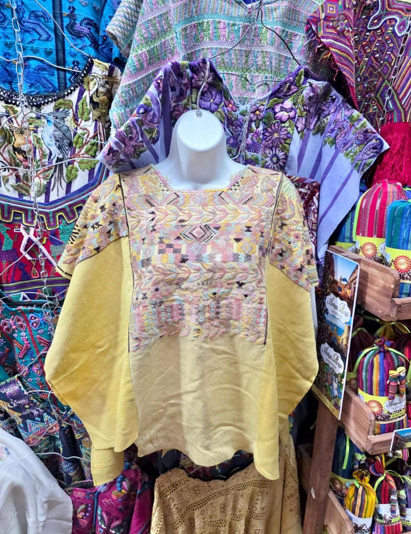 Silk Primrose Chichicastenango Huipil #7-383