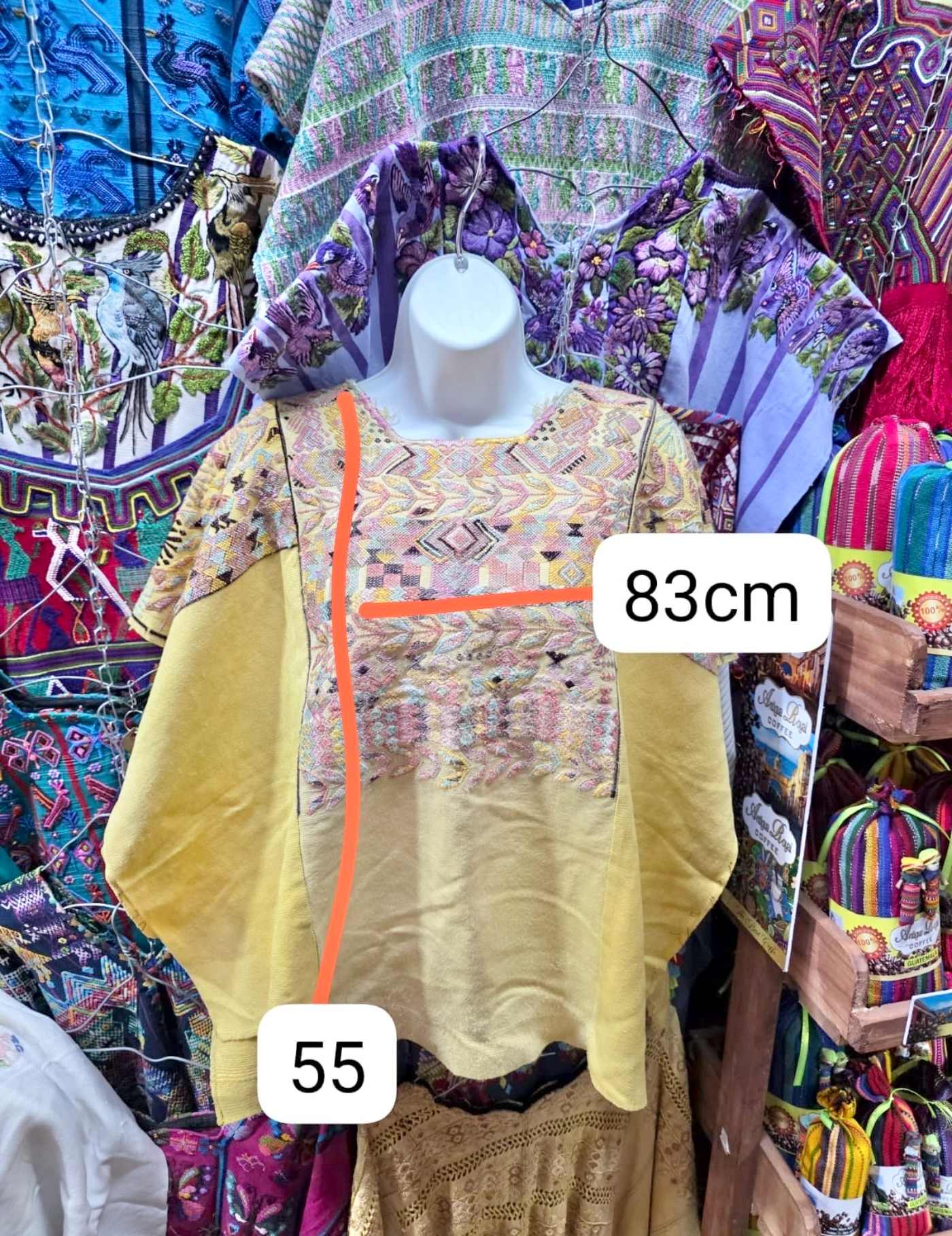 Silk Primrose Chichicastenango Huipil #7-383