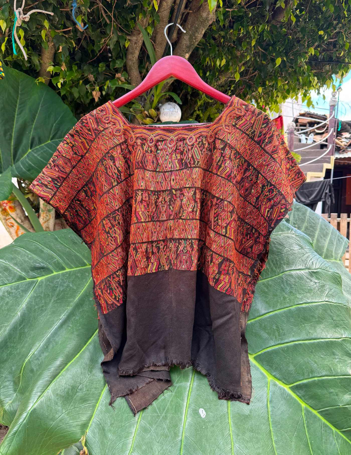Burnt Orange Nebaj Huipil #7-386
