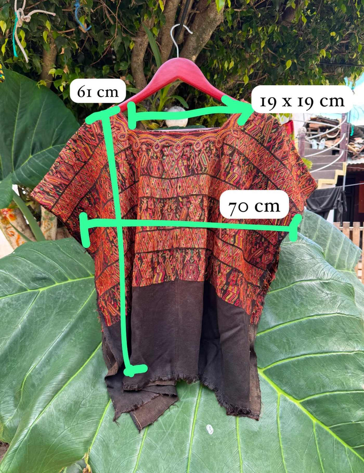 Burnt Orange Nebaj Huipil #7-386