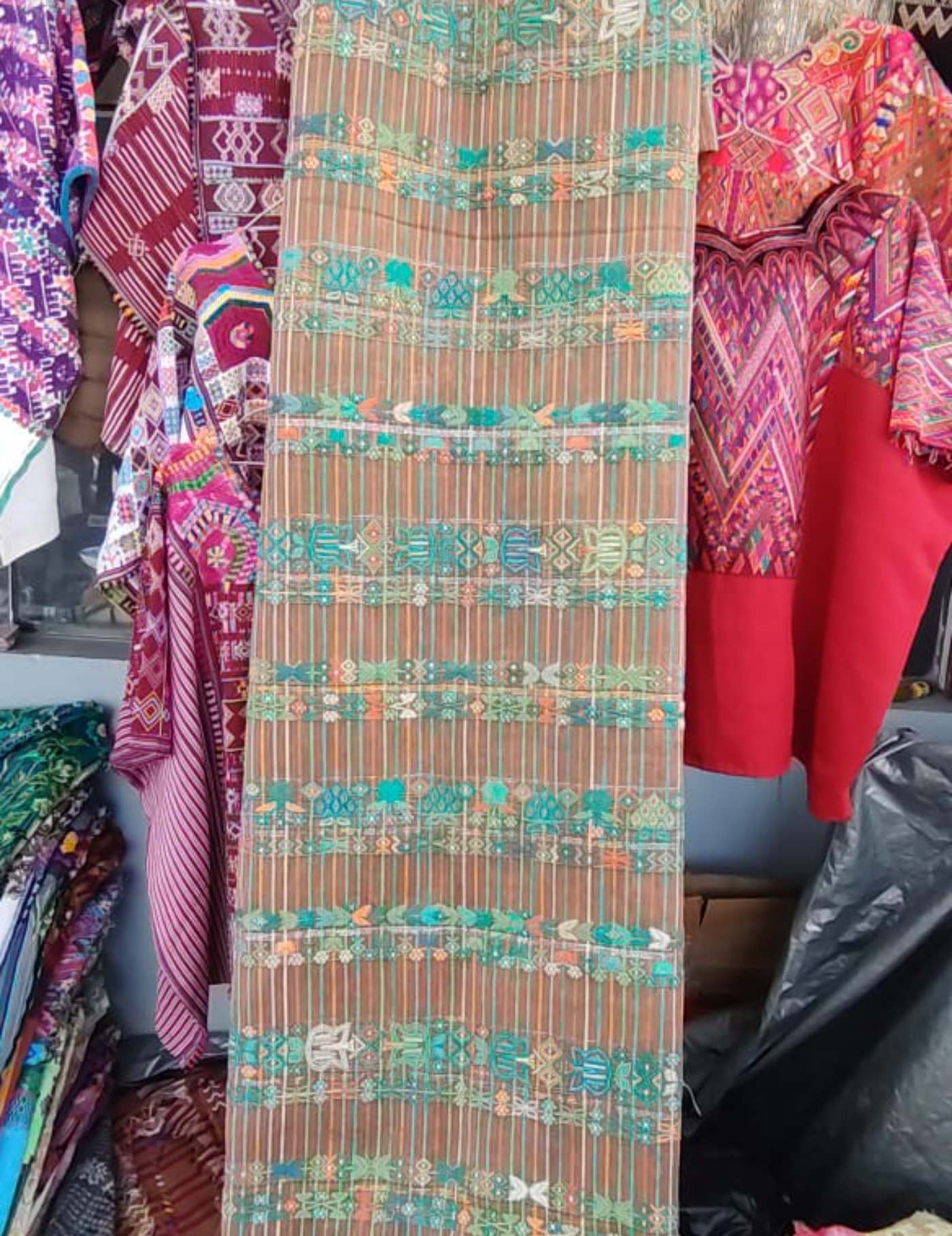 Brown And Turquoise Aguacatan Corte #7-393