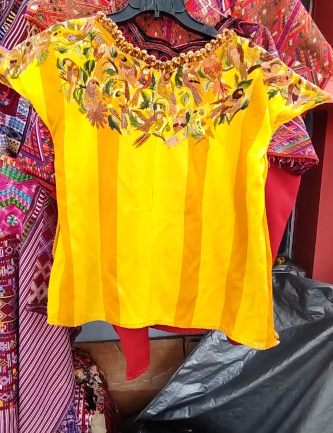 Canary Yellow Santiago Huipil #7-395