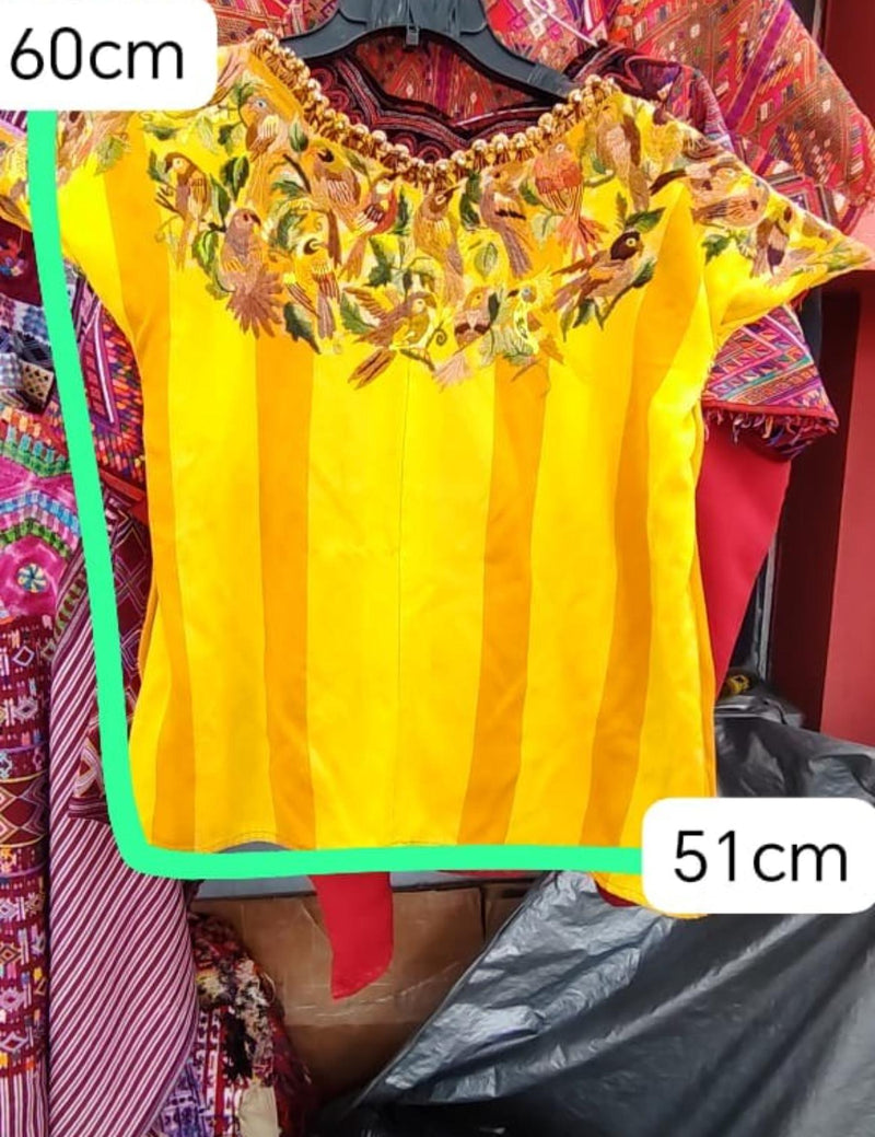 Canary Yellow Santiago Huipil #7-395