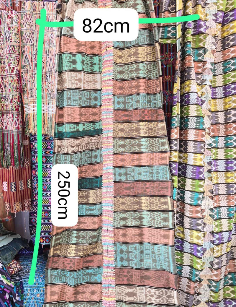 Muted Colourful Ikat Chichicastenango Corte #7-398