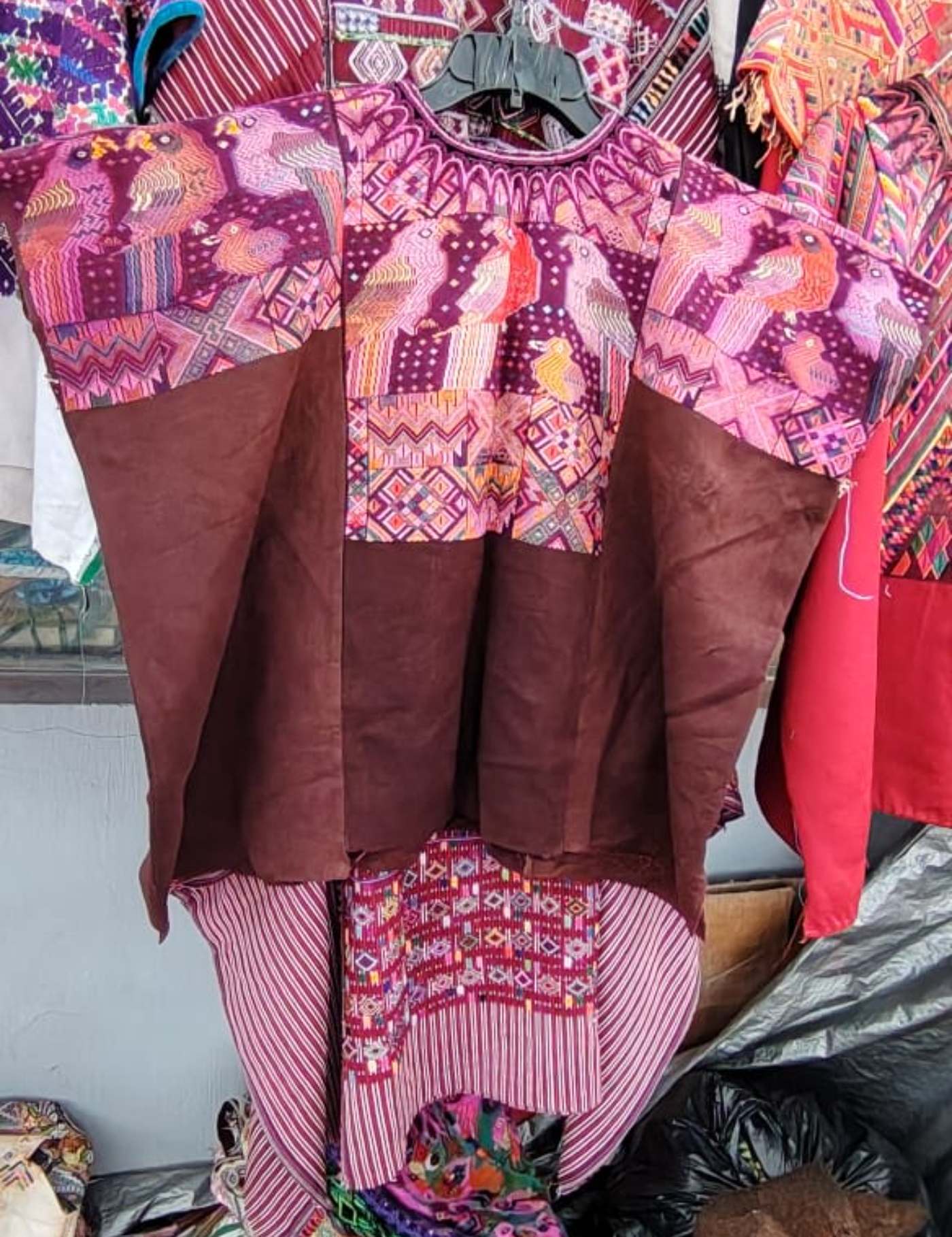 Berry And Brown Chichicastenango Huipil #7-401