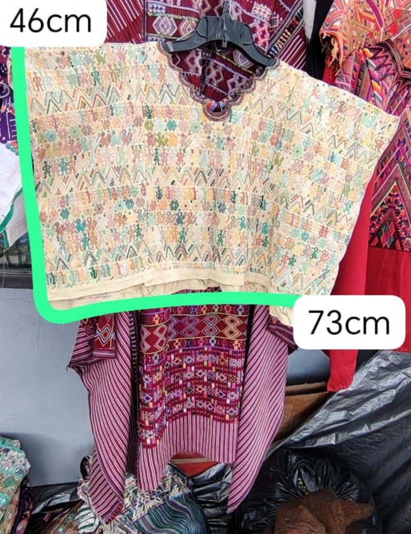 Pastel Colourful Cobán Huipil #7-406