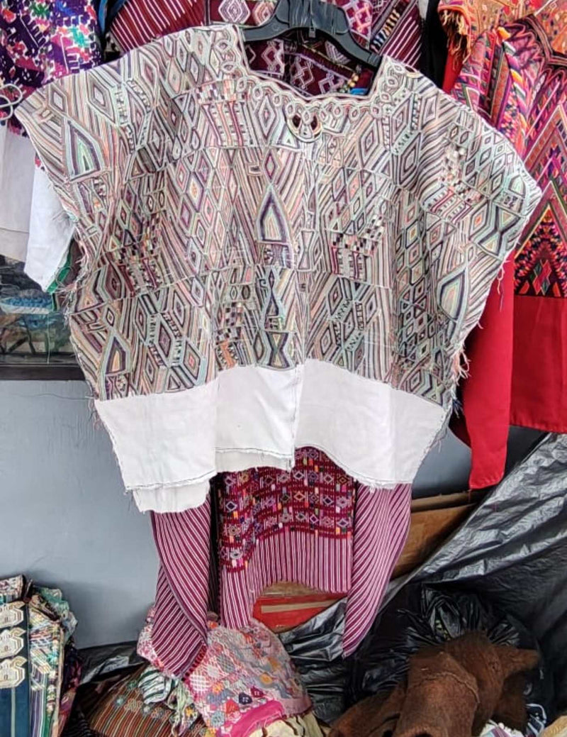 Pastel And White Nebaj Huipil #7-407