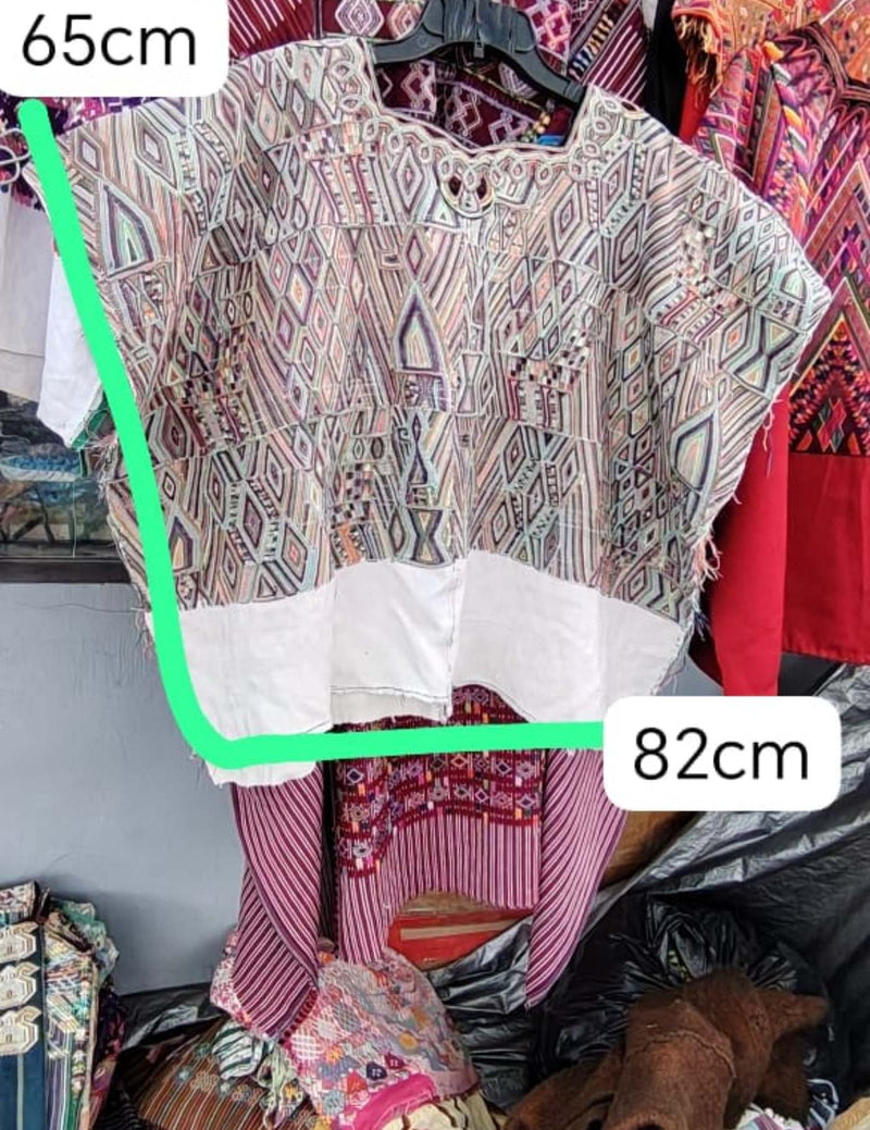 Pastel And White Nebaj Huipil #7-407