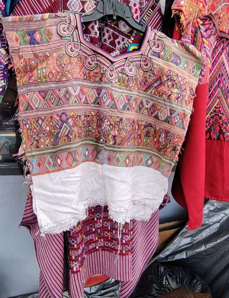 Muted Colourful Nebaj Huipil #7-408