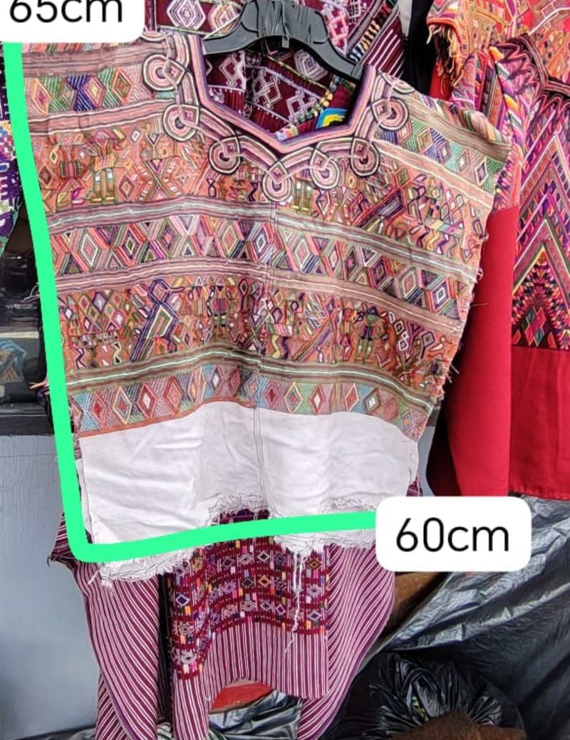 Muted Colourful Nebaj Huipil #7-408