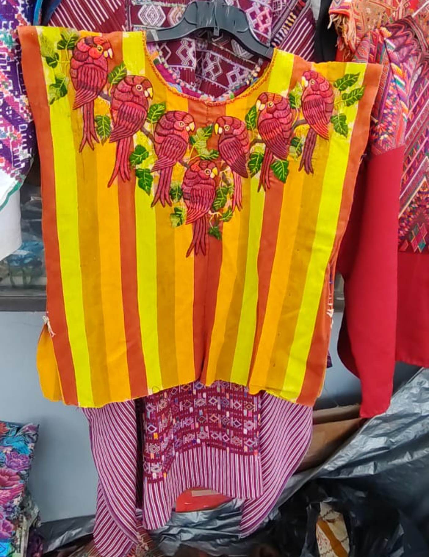 Red And Yellow Santiago Huipil #7-411