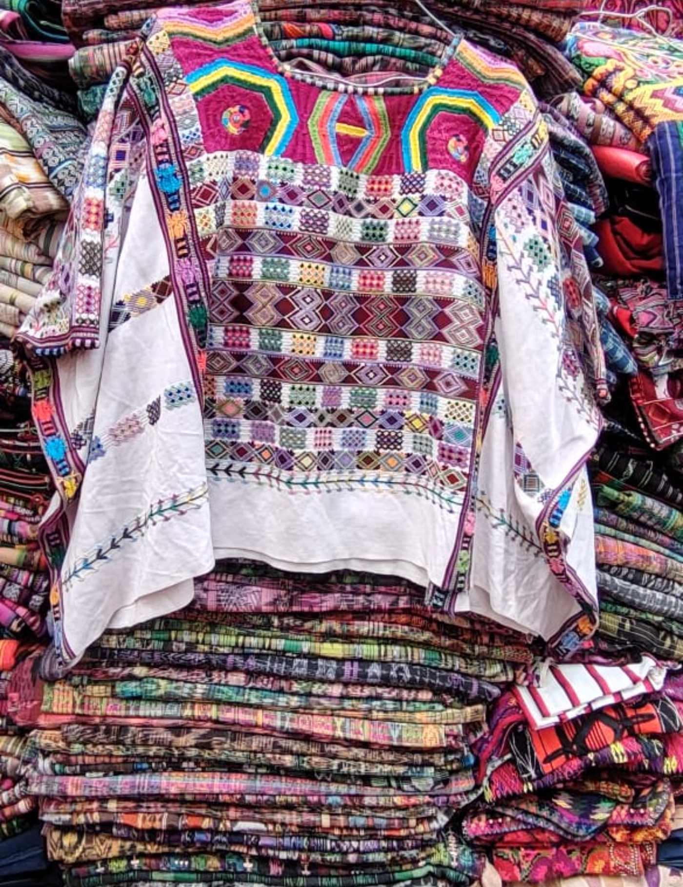 White Ceremonial Colotenango Huipil #7-415