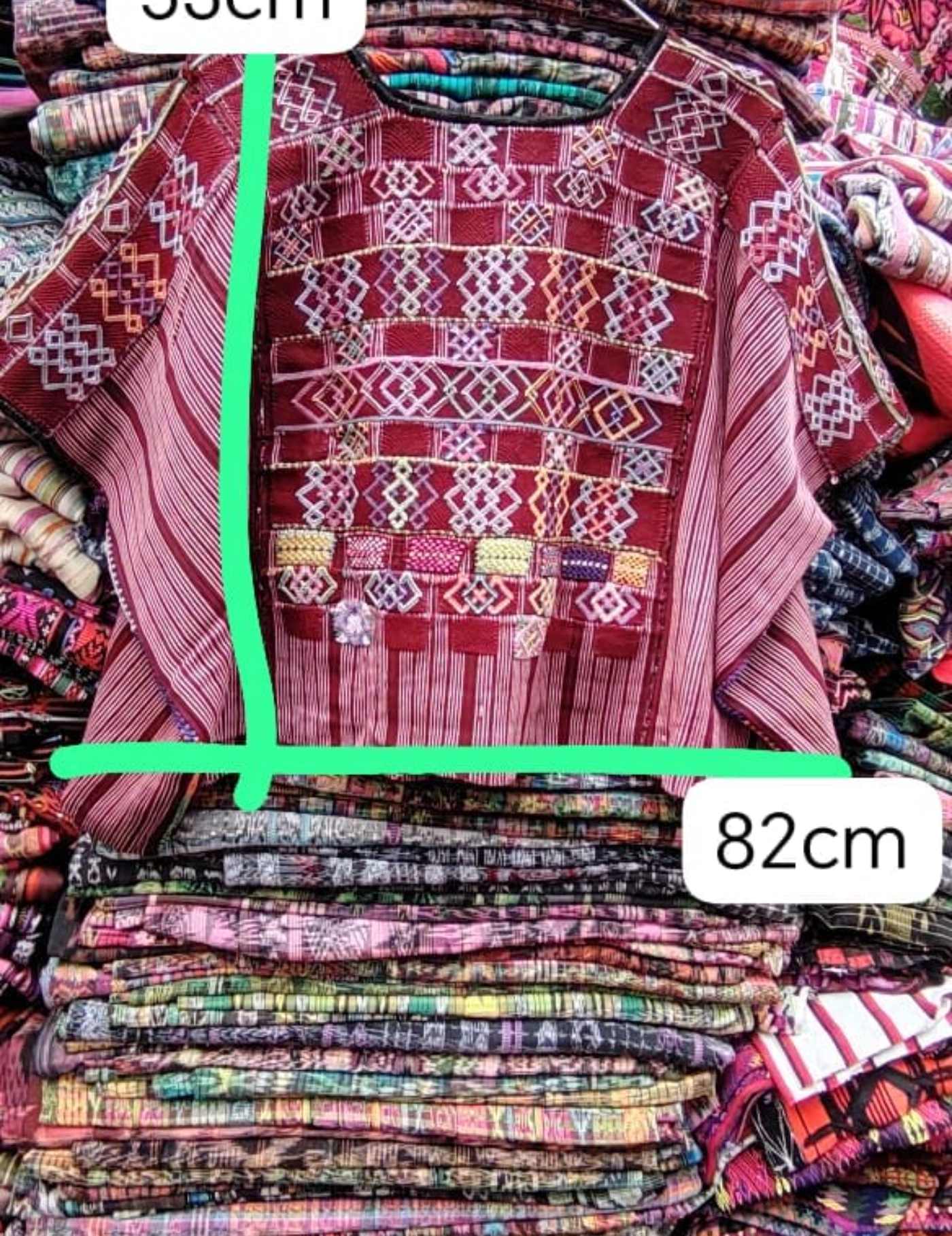 Burgundy Colotenango Huipil #7-418