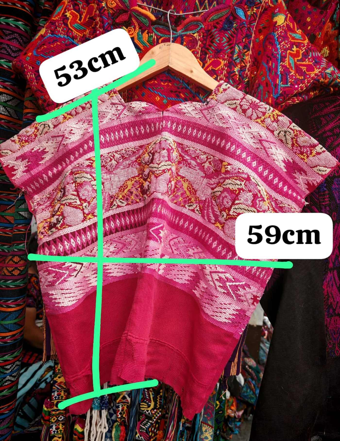 Pink And Red Comalapa Huipil #7-440