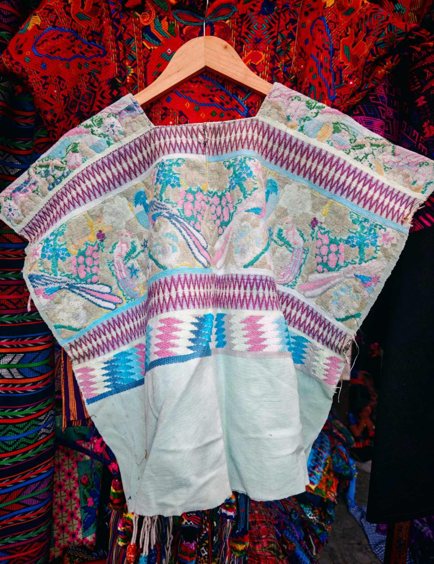 Blue And Berry Comalapa Huipil #7-455