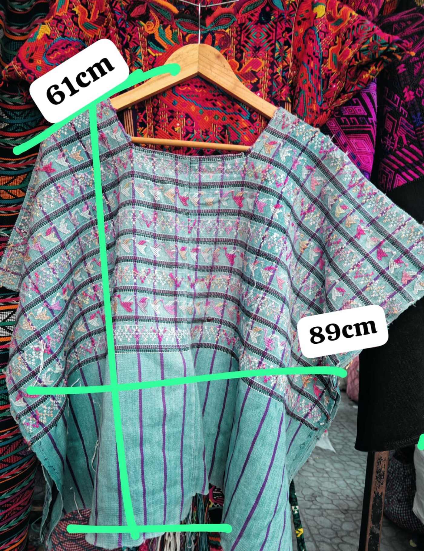 Blue And Pink San Lucas Huipil #7-464