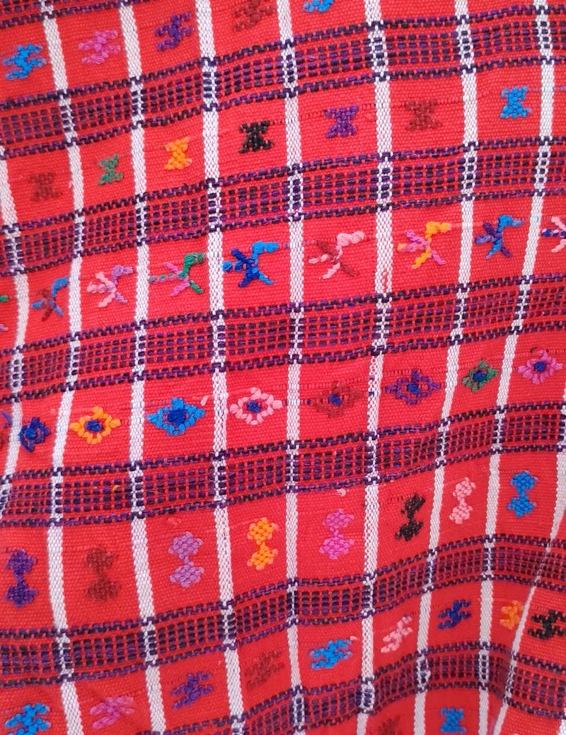Red Geometric San Lucas Huipil #7-480
