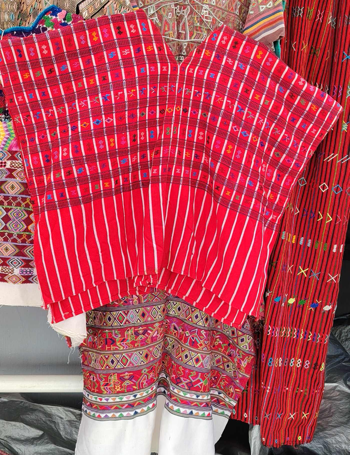 Red Geometric San Lucas Huipil #7-480