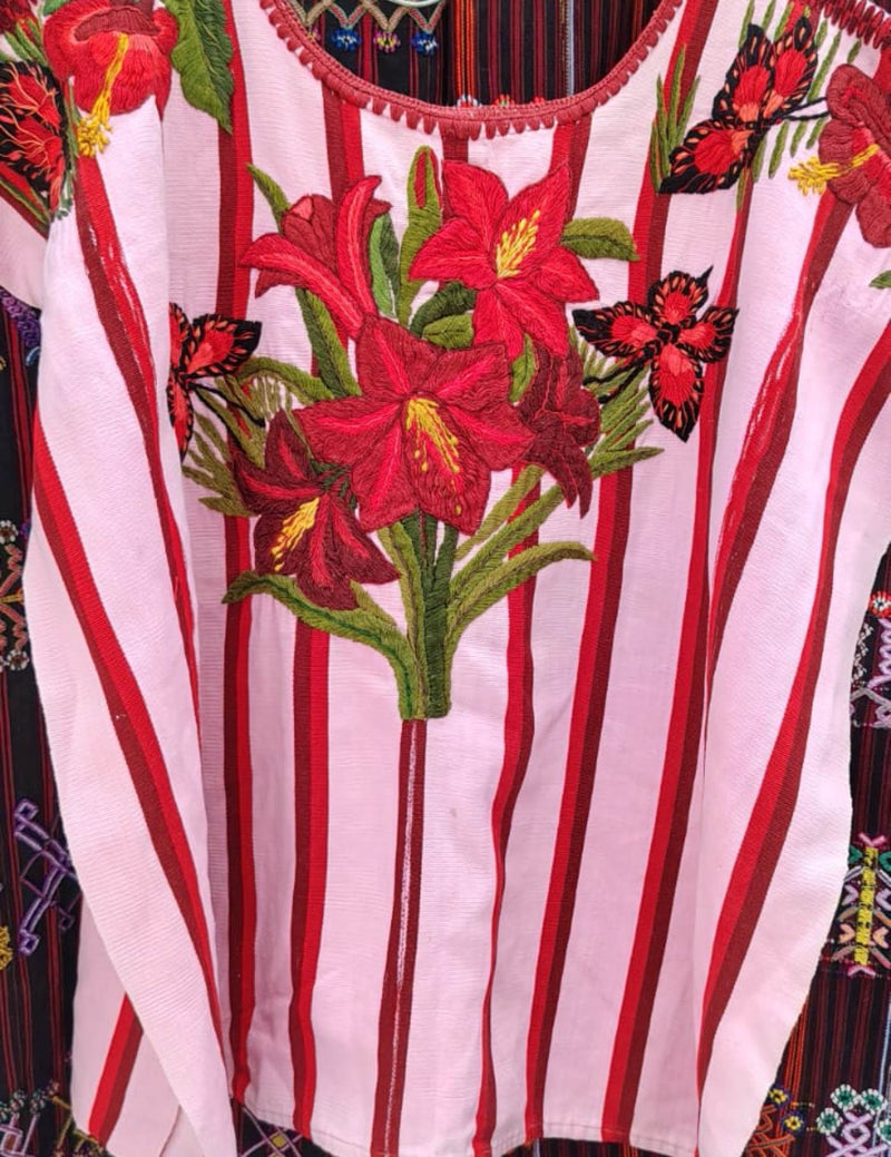 Lilies And Butterflies Santiago Huipil #7-497