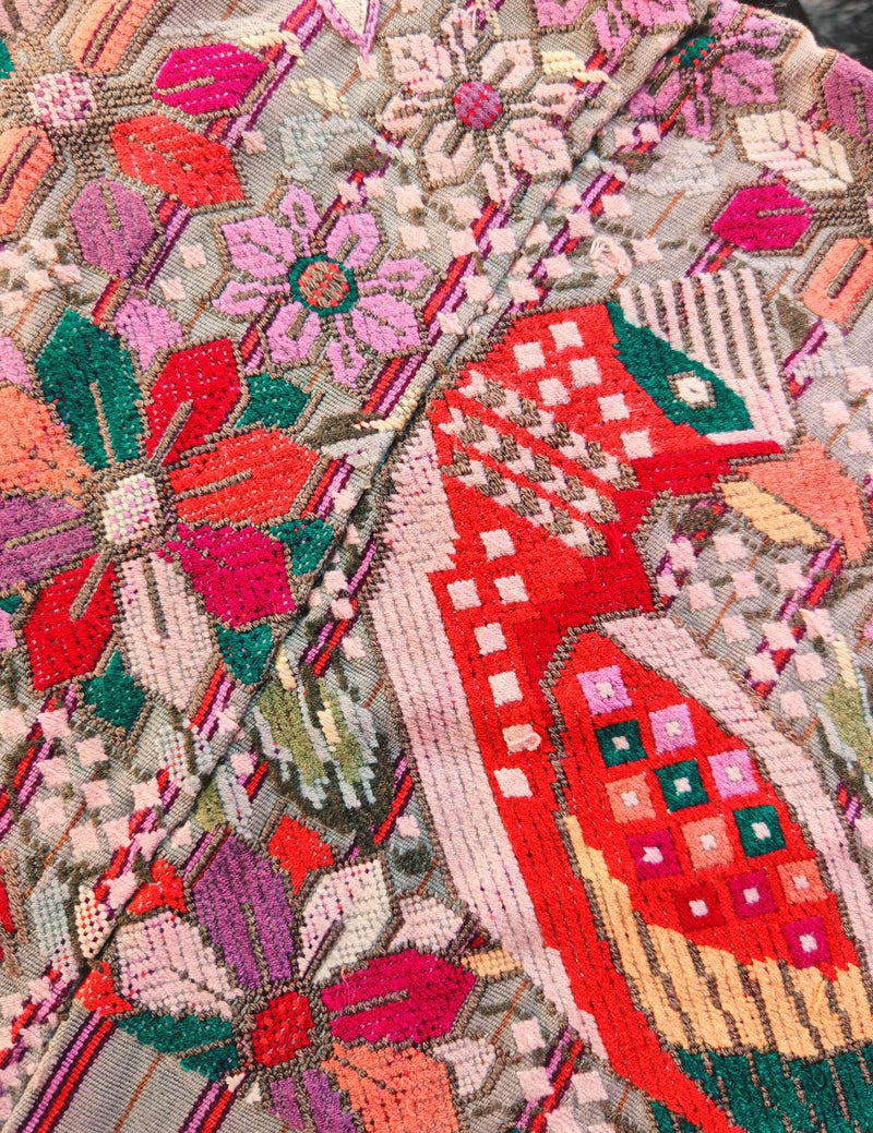 Vintage bird Chichicastenango Huipil #7-528