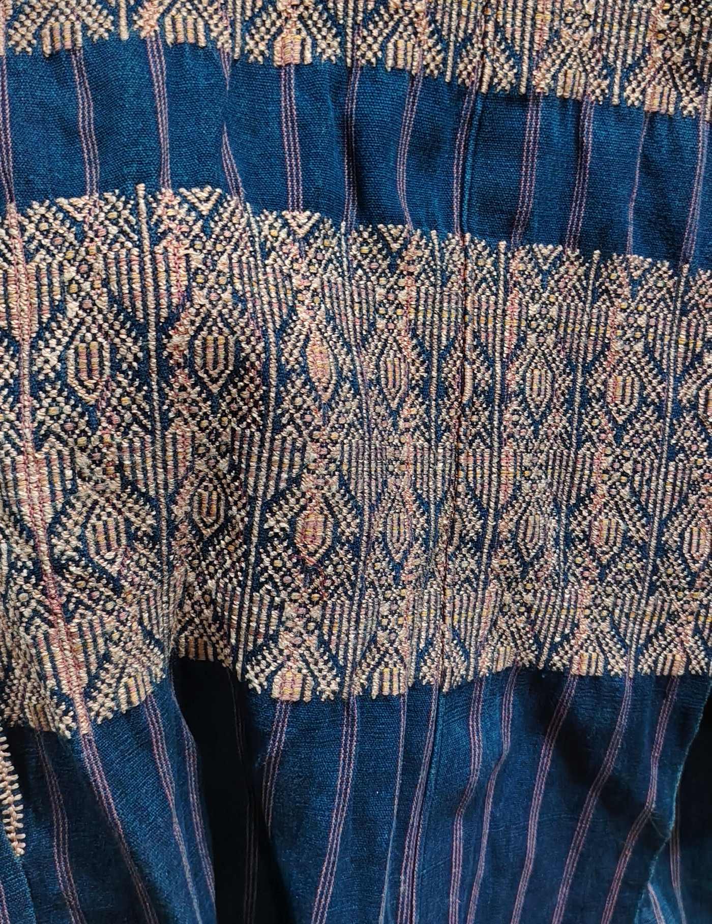 Indigo Geometric Nahualá Huipil #7-551