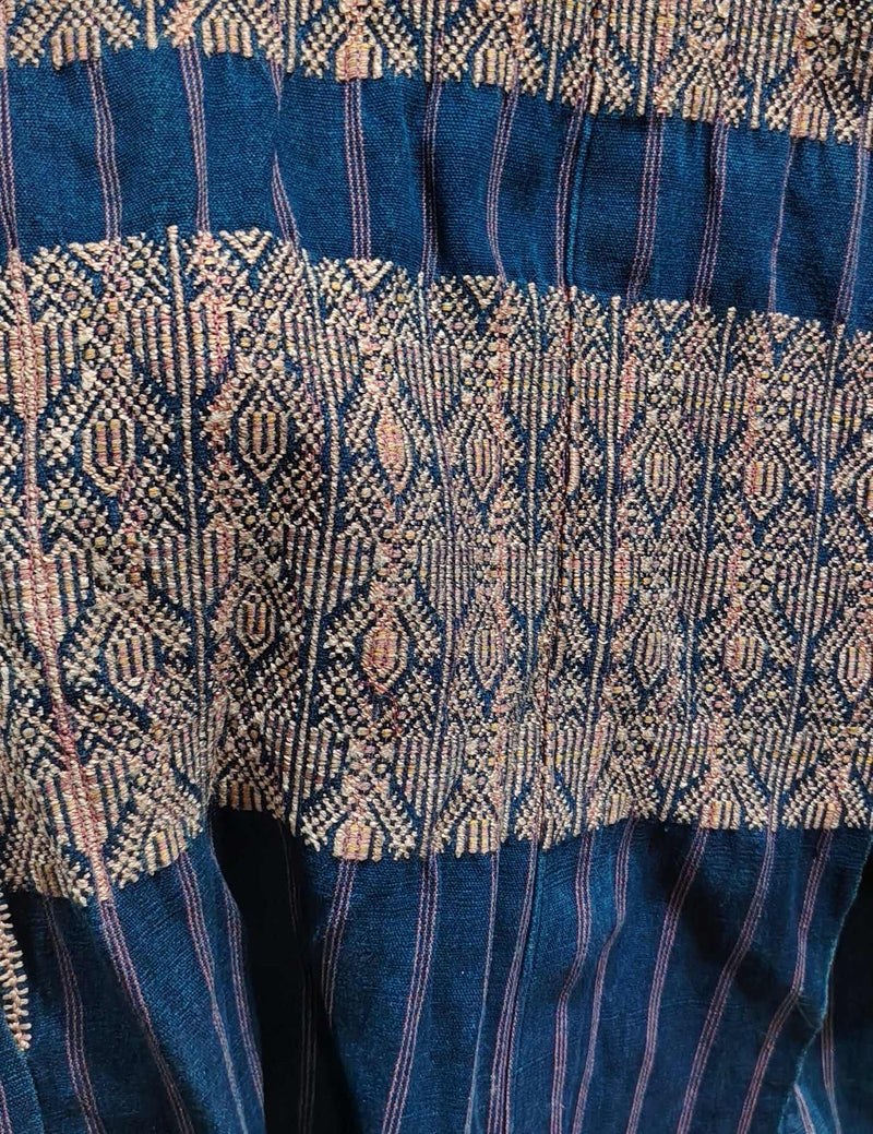 Indigo Geometric Nahualá Huipil #7-551